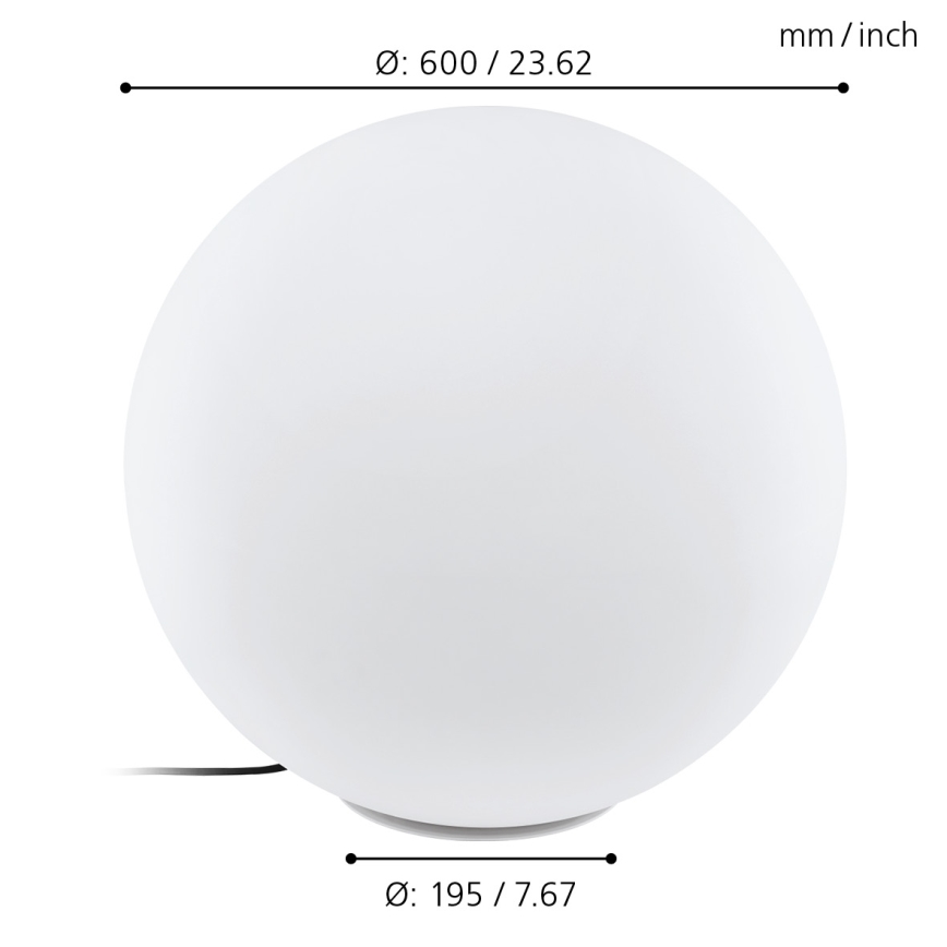 Eglo - Екстериорен лампион 1xE27/40W/230V IP65 ø 600