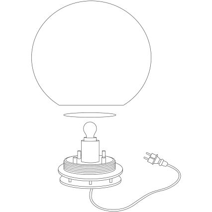 Eglo 98106 - LED RGBW Външна лампа MONTEROLO-C 1xLED/9W/230V IP65 Ø390