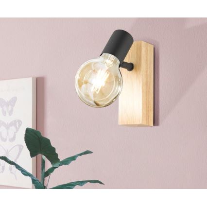 Eglo - Стенна Точково осветително тяло TOWNSHEND 1xE27/10W/230V