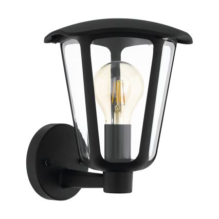 Eglo 98119 - Екстериорна Стенна лампа MONREALE 1xE27/60W/230V черна IP44