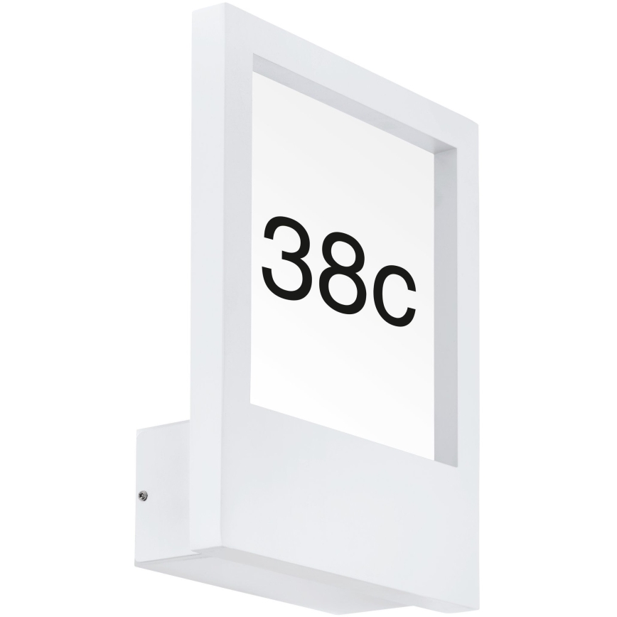 Eglo - Домашен номер 1xE27/28W/230V бяла IP44