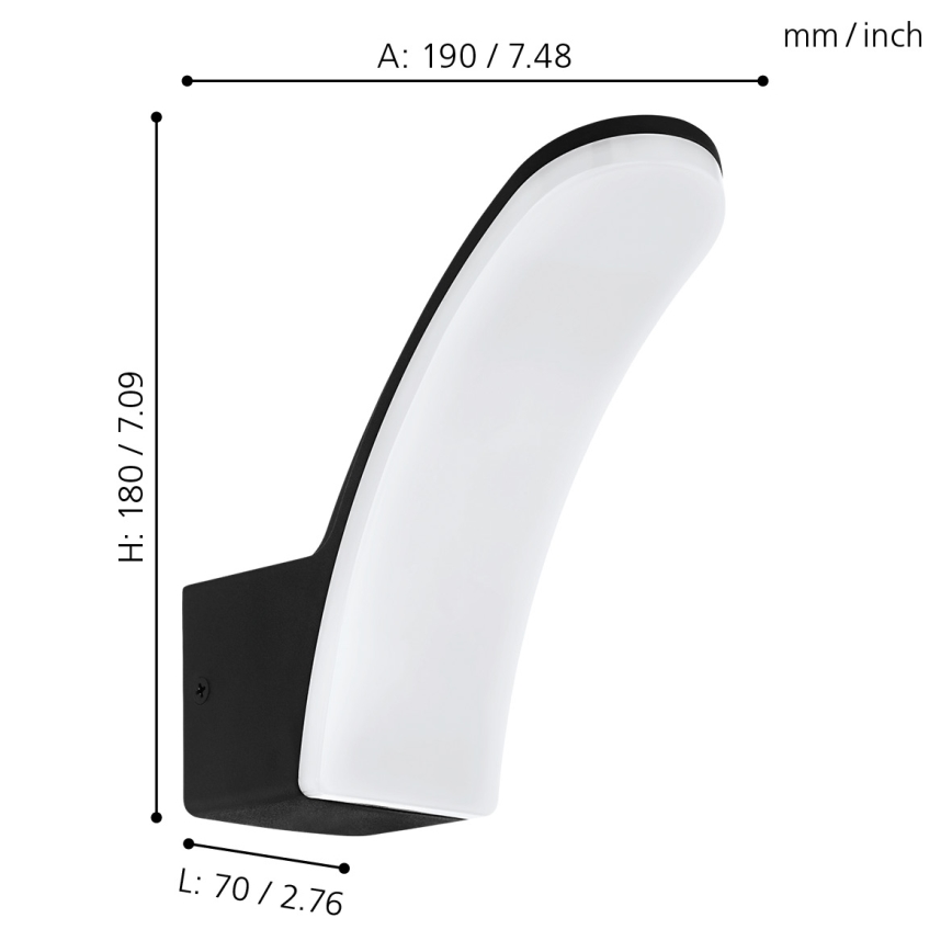 Eglo - Екстериорен LED аплик LED/11W/230V IP44