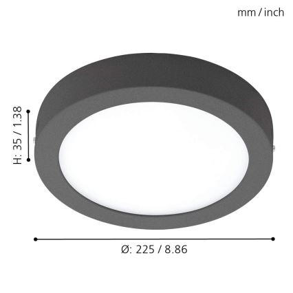 Eglo - LED Димируема екстериорна лампа ARGOLIS-C LED/16,5W/230V IP44