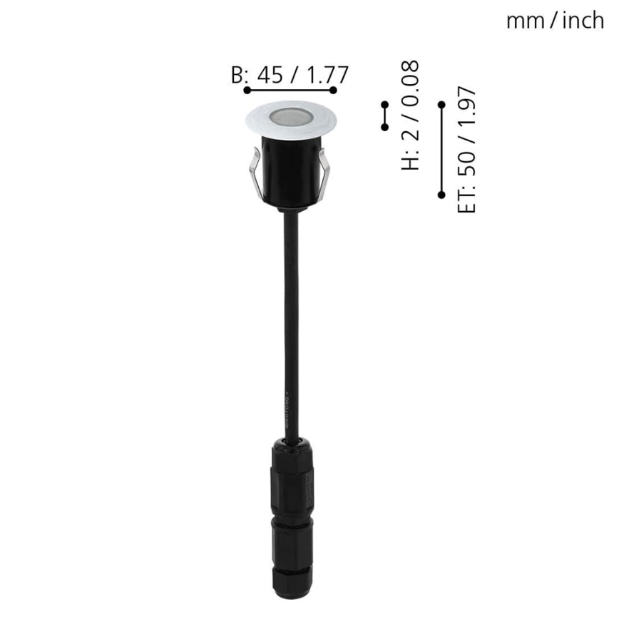 Eglo - LED Екстериорна лампа за алея TRONTO LED/1W/230V IP65