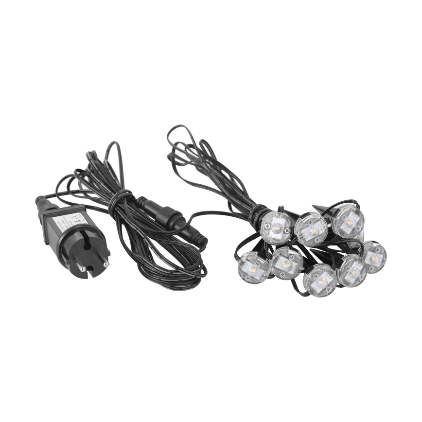 Eglo - LED външна декоративна гирлянда 9xLED 10m IP65 топла бяла светлина