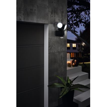 Eglo - LED Екстериорна лампа със сензор 2xLED/4W/4xLR1IP44