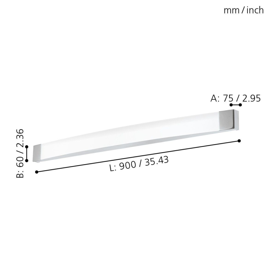 Eglo - LED Осветление за стена за баня LED/24W/230V IP44