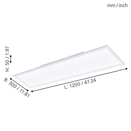 Eglo - LED Димируем панел LED/30W/230V + дистанционно управление