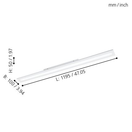 Eglo - LED Димируем панел LED/30W/230V + дистанционно управление