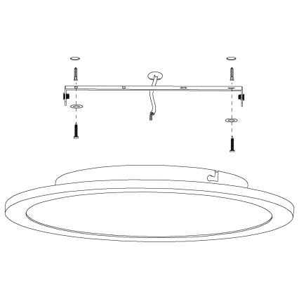 Eglo - LED Димируем плафон LED/19,5W/230V + д.у.