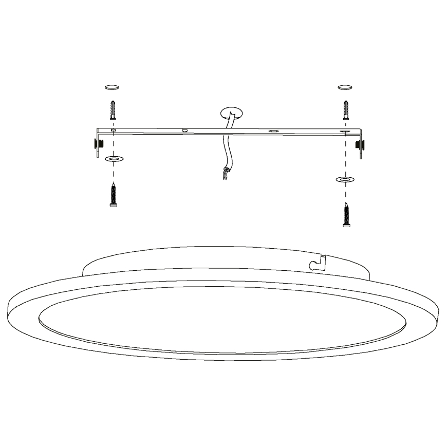 Eglo - LED Димируем плафон LED/19,5W/230V + д.у.
