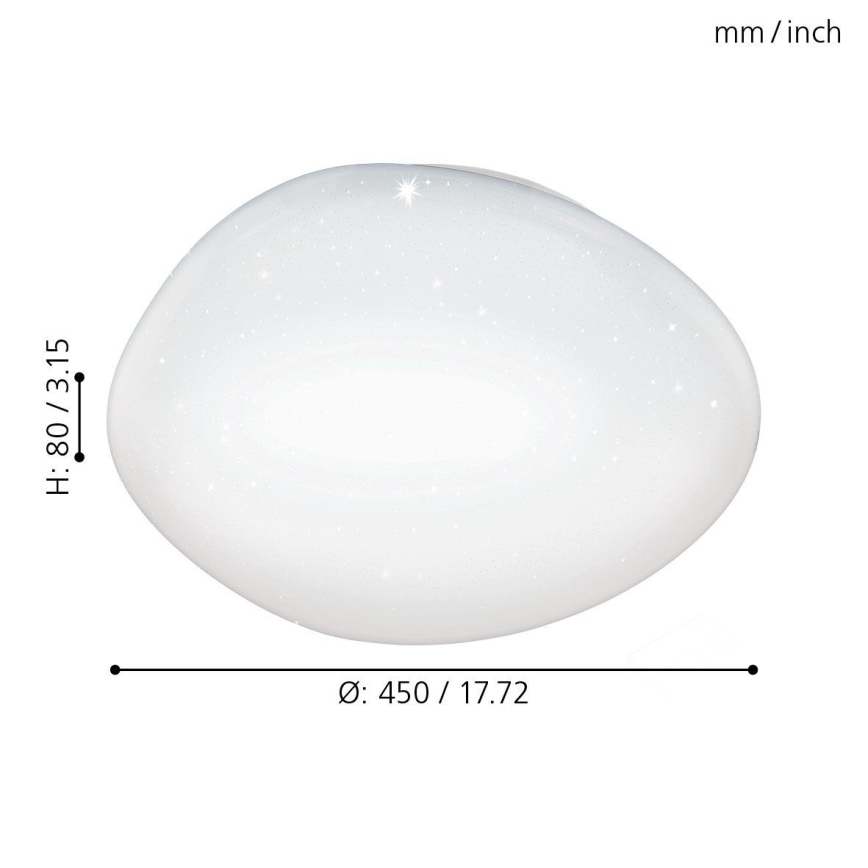 Eglo - LED Димируема лампа LED/24W/230V + дистанционно управление