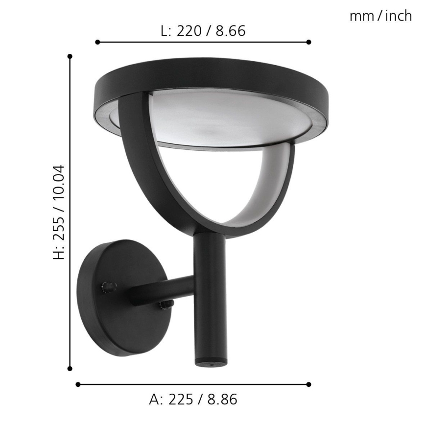 Eglo 98234 - LED Екстериорен аплик FRANCARI-C LED/15W/230V IP44