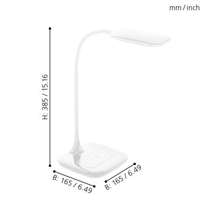 Eglo - LED Димируема Настолна лампа LED/3,4W/230V