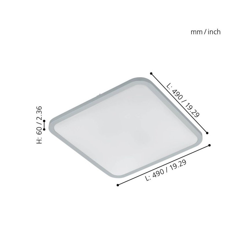 Eglo - LED Димируема лампа LED/30W/230V + дистанционно управление