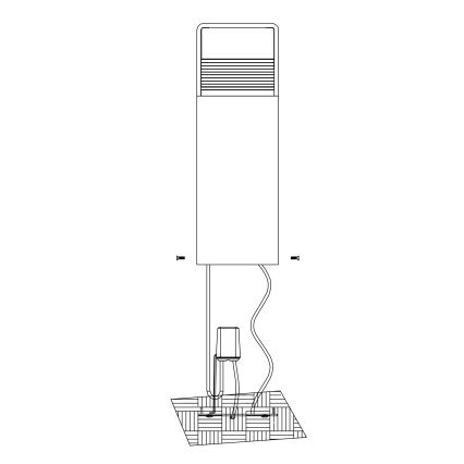 Eglo - LED Екстериорна лампа LED/6W/230V IP44