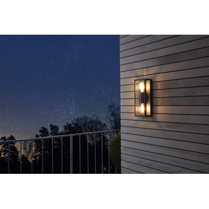 Eglo - Екстериорна Стенна лампа 2xE27/60W/230V IP44