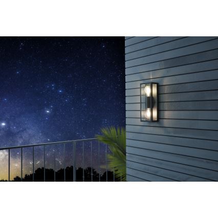 Eglo - Екстериорна Стенна лампа 2xE27/60W/230V IP44