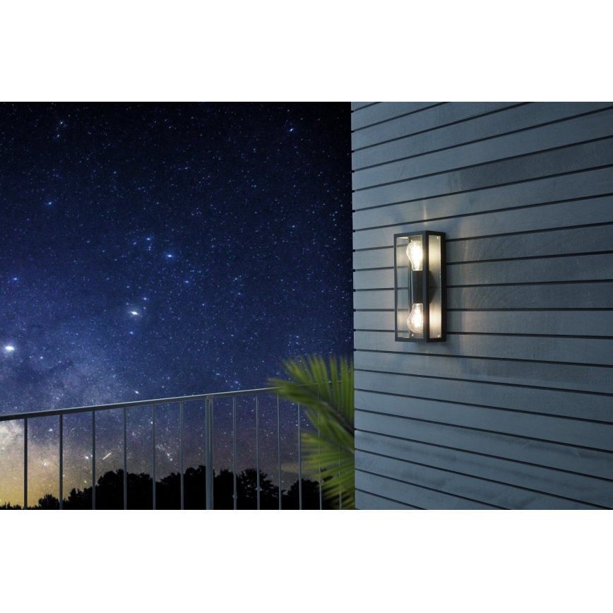 Eglo - Екстериорна Стенна лампа 2xE27/60W/230V IP44