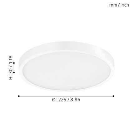 Eglo - LED Димируема лампа LED/14W/230V + дистанционно управление