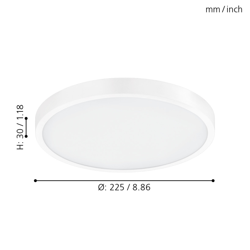 Eglo - LED Димируема лампа LED/14W/230V + дистанционно управление