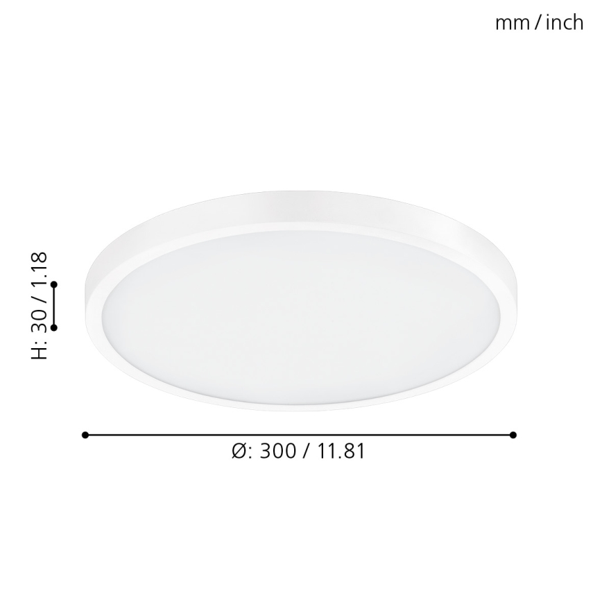 Eglo - LED Димируема лампа LED/20W/230V + дистанционно управление