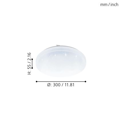 Eglo - LED Димируема лампа за баня LED/12W/230V IP4+ дистанционно управление