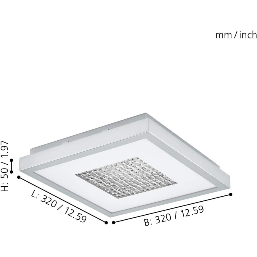 Eglo 98369 - Димируемо LED таванно осветително тяло PESCATE LED/24W/230V