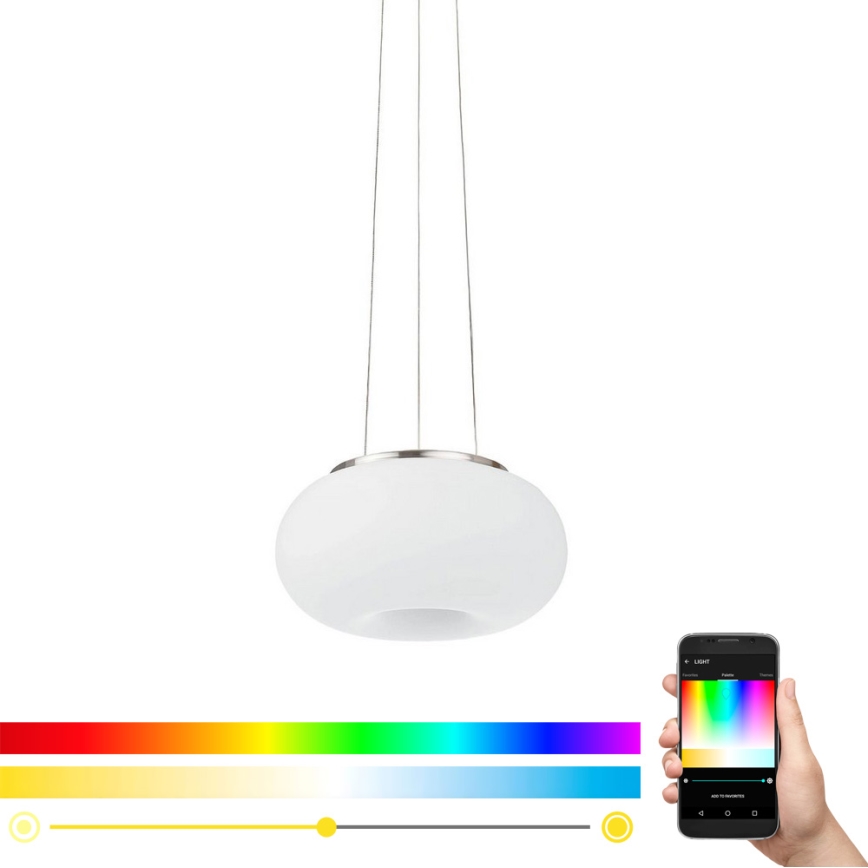Eglo - LED RGB Димируем пендел OPTICA-C LED/21W/230V Ø 37,5 см