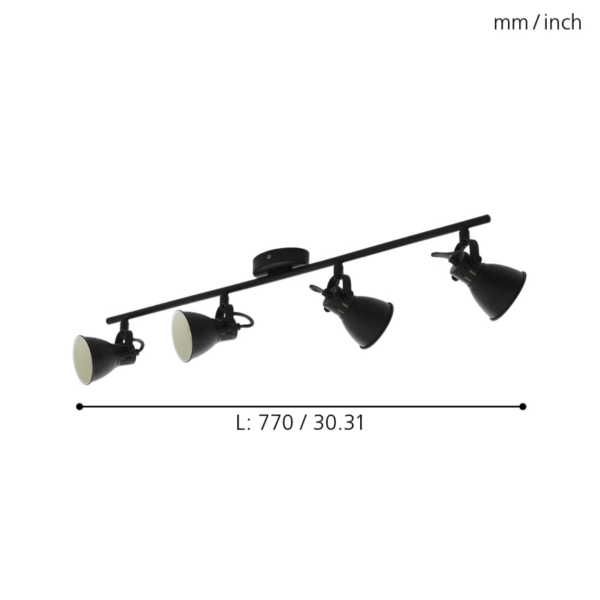Eglo - LED Прожектор, луна 4xLED/3,3W/230V