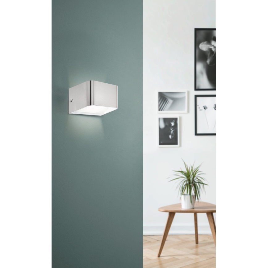 Eglo - LED аплик LED/6W/230V 3000K матов хром