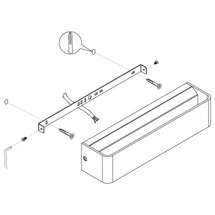 Eglo - LED лампа за стена LED/12W/230V