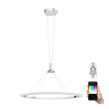 Eglo 98427 - LED RGB димируема висяща лампа на кабел HORNITOS-C LED/37W/230V + дистанционно управление