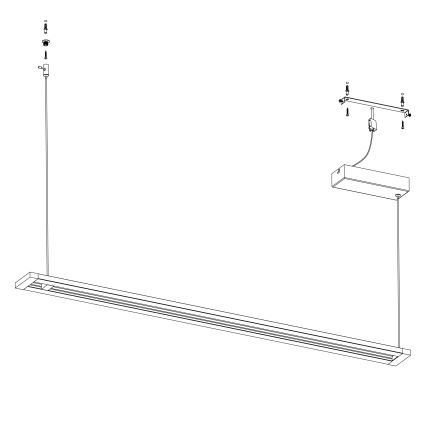 Eglo - LED Полилей на въже LED/27W/230V