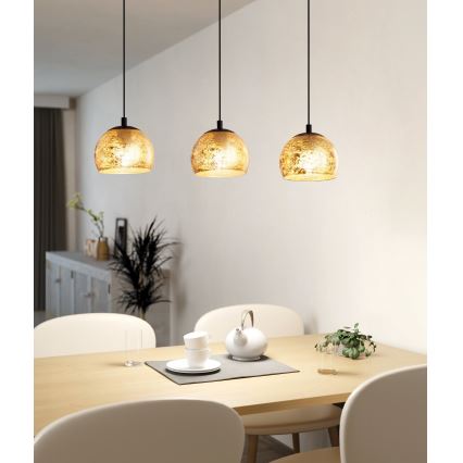 Eglo - Полилей на въже 3xE27/40W/230V