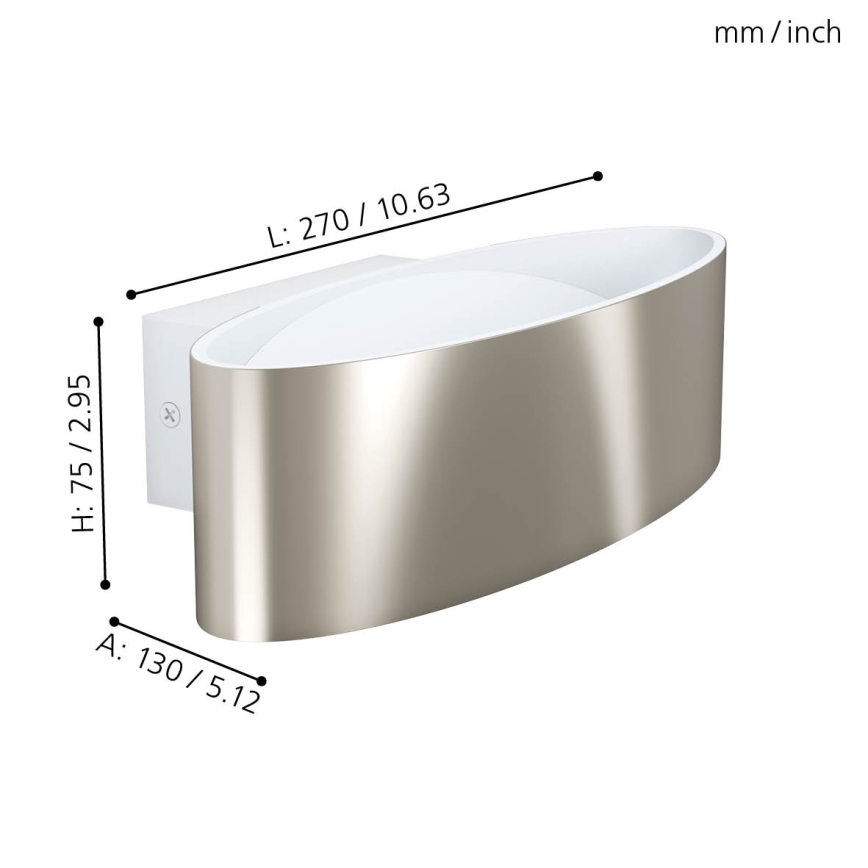 Eglo - LED лампа за стена LED/10W/230V