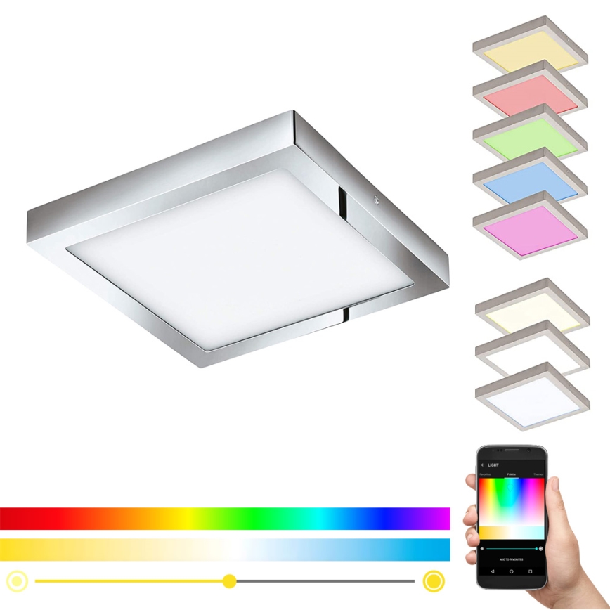 Eglo - LED RGB Димируема лампа FUEVA-C LED/21W/230V Bluetooth