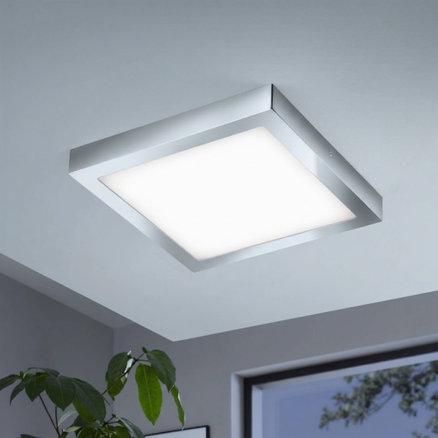 Eglo - LED RGBW димируем таванен плафон FUEVA-C LED/21W/230V Bluetooth IP44 30x30 cm