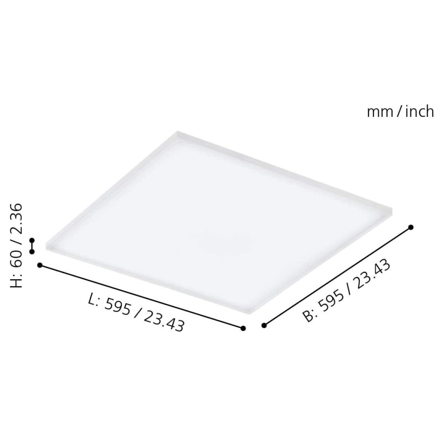 Eglo - LED RGB Димируема лампа TURCONA-C LED/30W/230V + дистанционно