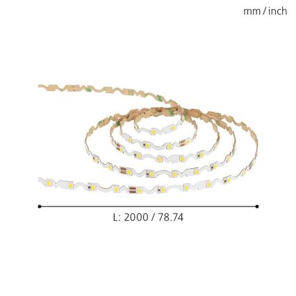 Eglo - LED Лента LED/9,6W/230V/24V