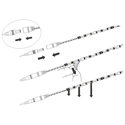 Eglo - LED Лента LED/9,6W/230V/24V