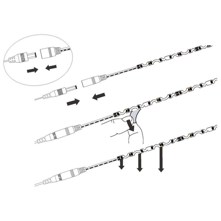 Eglo - LED Лента LED/9,6W/230V/24V