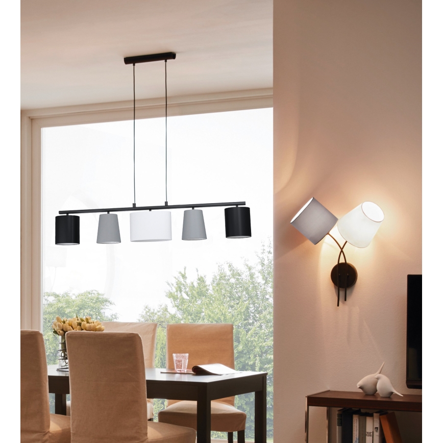 Eglo - LED полилей на кабел 5xE14/25W/230V