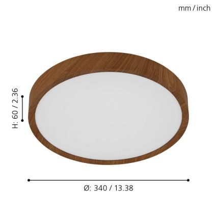 Eglo - LED Плафониера LED/14,6W/230V