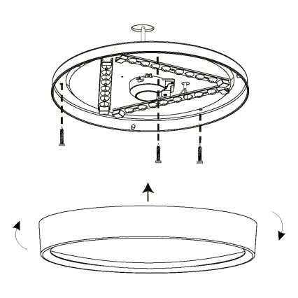 Eglo - LED Лампа за таван LED/16,8W/230V