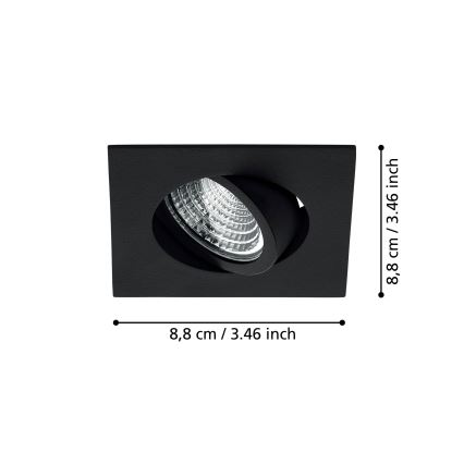 Eglo - LED Димируема луничка за окачен таван LED/6W/230V