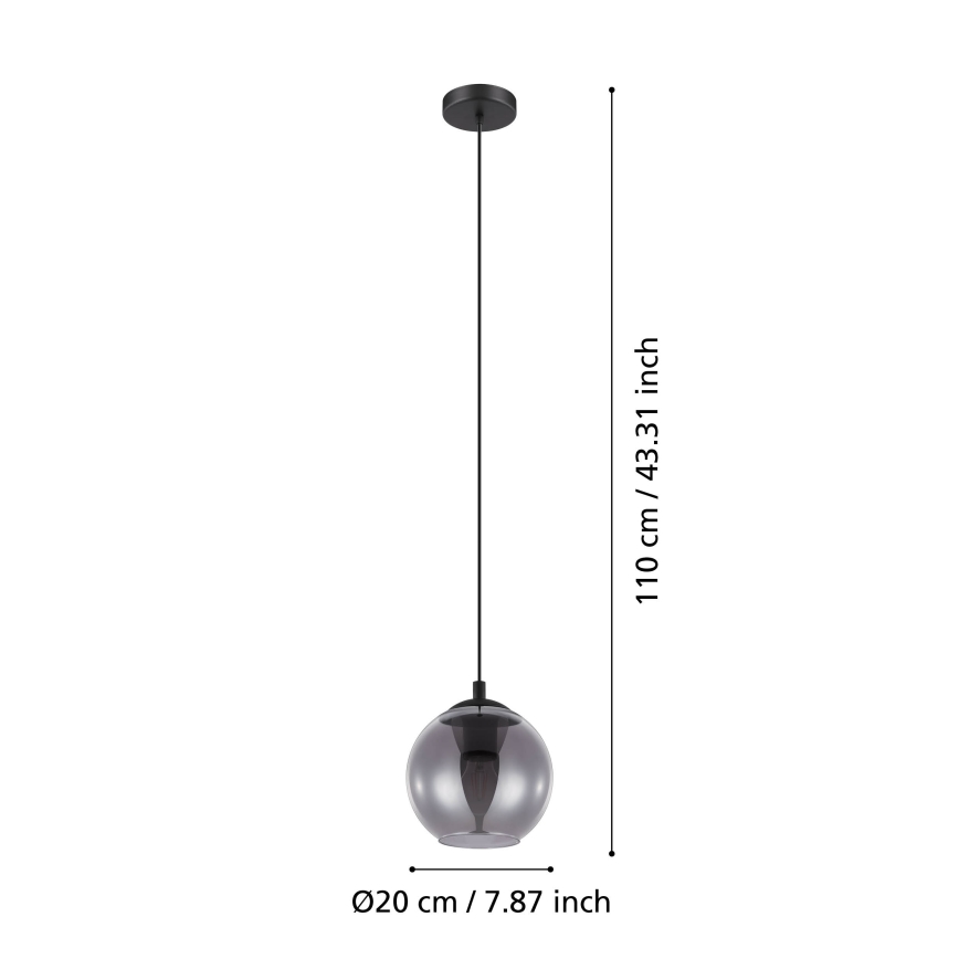 Eglo - Полилей на въже 1xE27/40W/230V