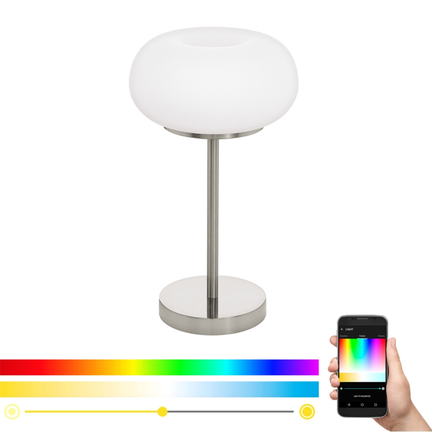 Eglo - LED RGB Димируема настолна лампа OPTICA-C LED/16W/230V Ø 27,5 см