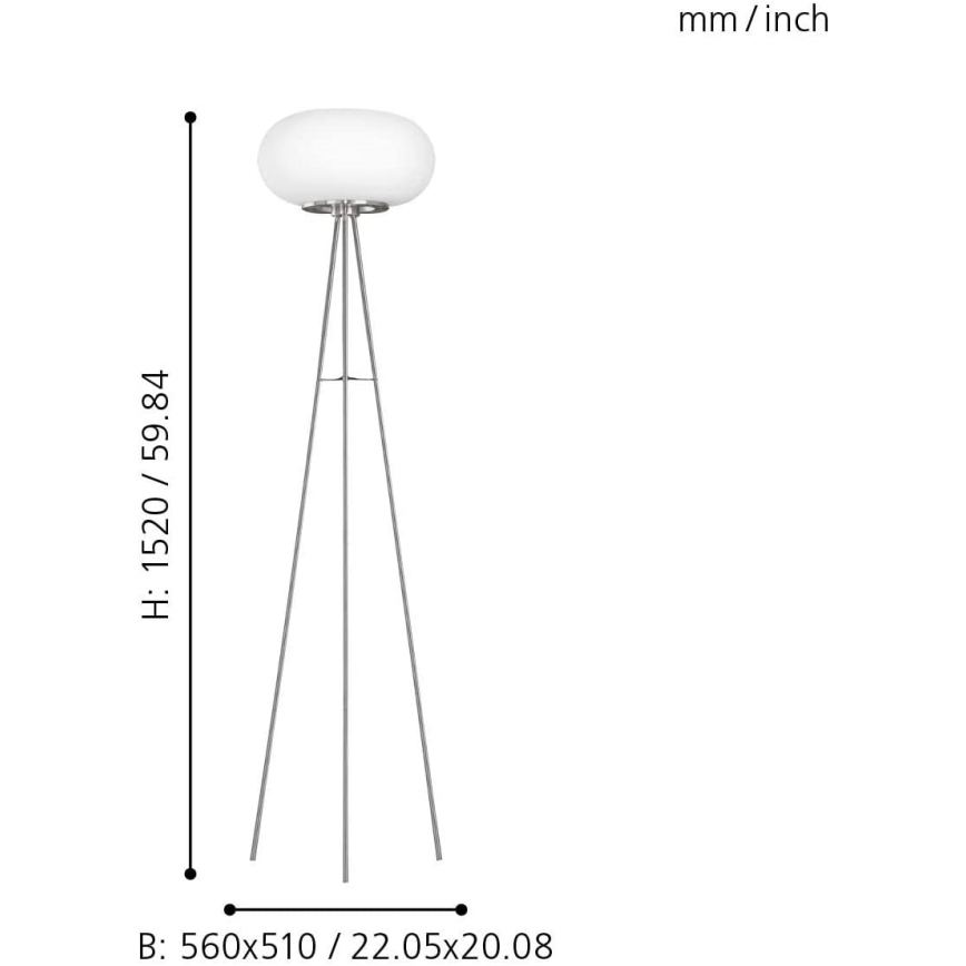 Eglo - LED RGB Димируем лампион OPTICA-C LED/17W/230V Ø 56 см