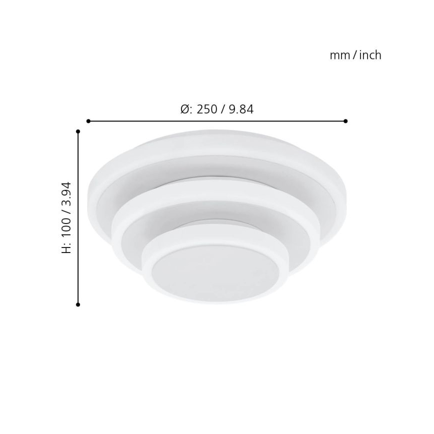 Eglo - LED Лампа за таван LED/11,4W/230V + LED/8,6W + LED/5,4W
